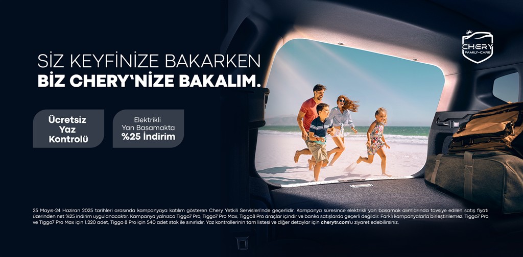 Chery’nin Ücretsiz Yaz Kontrolü ile Yola Güvenle Çıkmanın Keyfini Sürün!